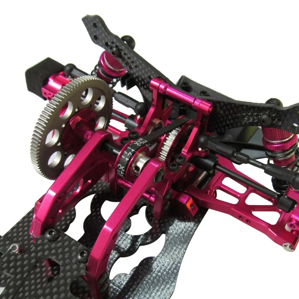 OEM 1/10 сплав и карбон SAKURA D4 RWD Дрифт гоночный автомобиль Шасси Рама кузова Комплект# KIT-D4RWD