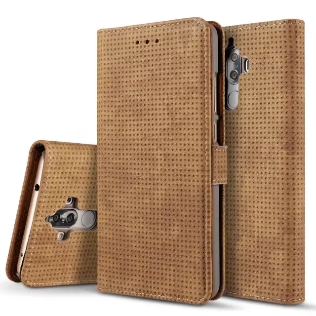 For Sony XZ X compact Huawei mate 9 Iphone 8 Case Samsung Galaxy Note Leather Wallet Flip Card Stand Cover Retro Mesh |