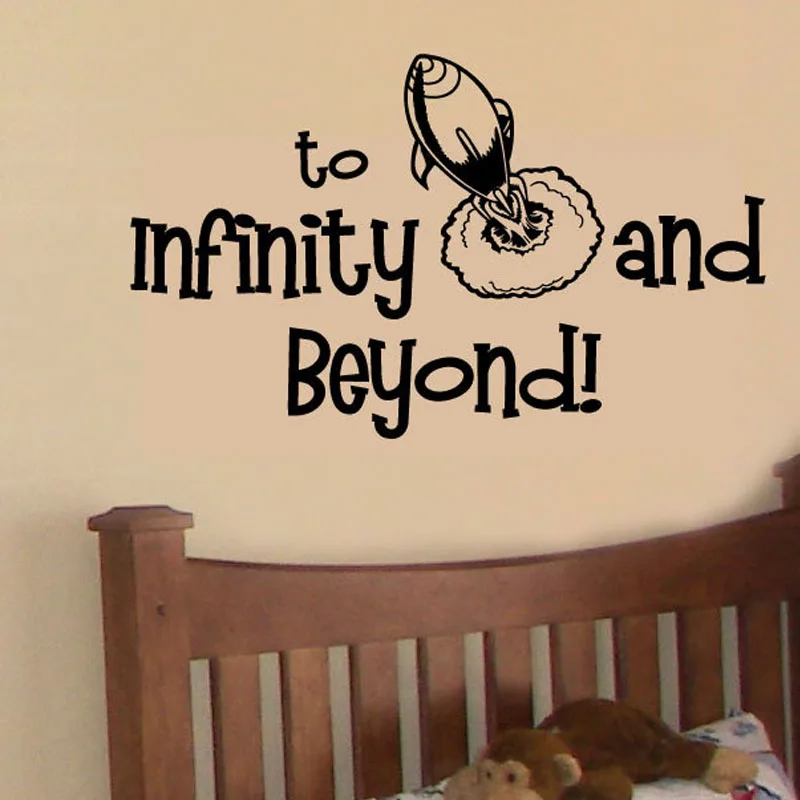 ZOOYOO ракета космическая Наклейка на стену Бесконечность и за пределами стены