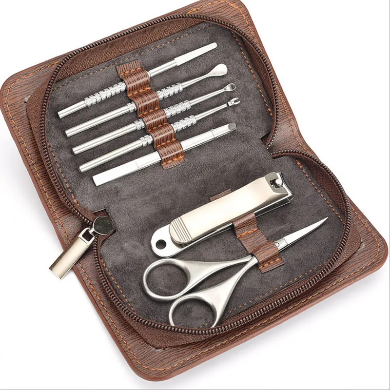 Высокое качество 7 шт. маникюрный набор для ногтей Набор Профессиональный ухода