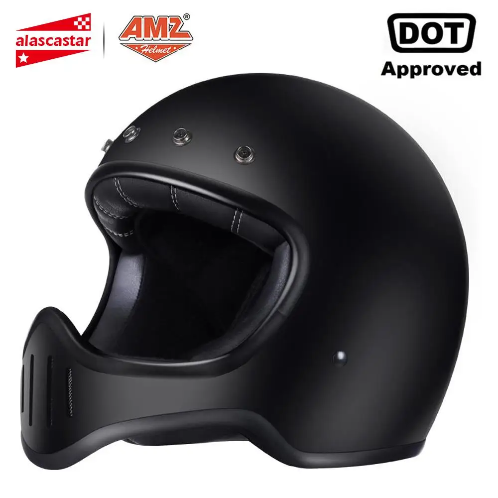 AMZ Стекловолоконный мотоциклетный шлем для мужчин Casco мотокросса Capacete Байкерский