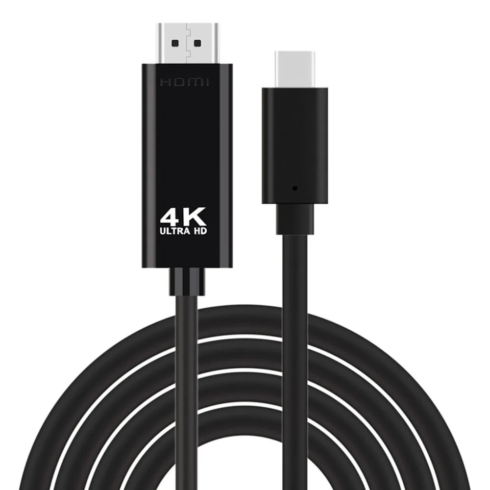 1 8 м Type C на HDMI 4K кабель HDTV TV цифровой av адаптер Lightning для Samsung Galaxy S9 + S8 iPhone IOS|Кабели