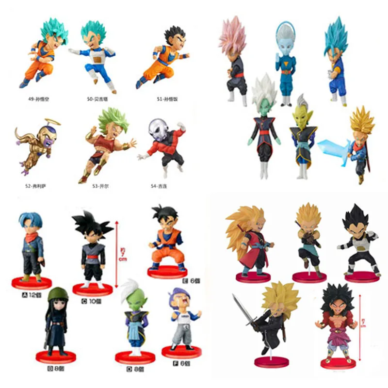 Dragon Ball Super vol.7 Trunks vegetto Zamasu Saiyan Rose Goku Black Grand Priest Jiren Kale Frieza PVC Фигурки игрушки|Игровые