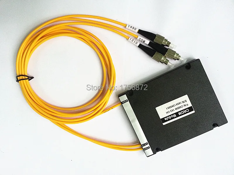 Волоконно-оптический 2-канальный CWDM Mux Demux модуль 1310nm 1490nm с разъемом FC/UPC |