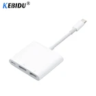 USB-концентратор kebidu 3.1 Type CHDMI, многопортовый адаптер 3,0, док-кабель для Macbook Pro