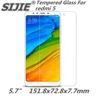 Закаленное стекло для XIAOMI REDMI 5 5,7 дюйма Защитная крышка для экрана чехол для смартфона 2.5D HD на закаленное 9H кристаллы пластиковые тонкие