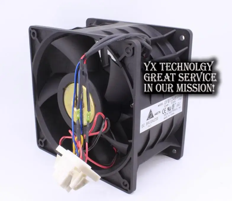 Для Delta 120*120*76 мм 12 см 120 GFB1248VHW DC48V 0.93A серверный вентилятор со светодиодсветильник