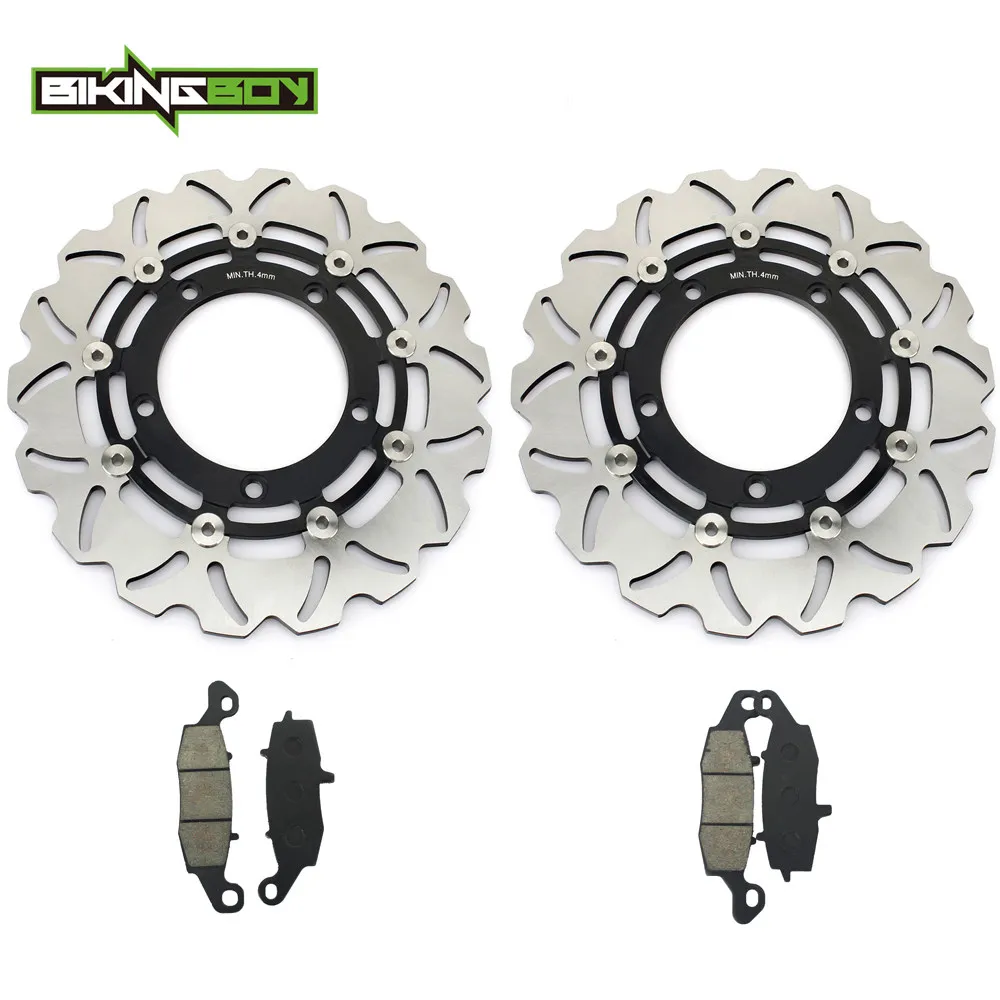 BIKINGBOY для Suzuki DL 650 V storm 07 08 09 10 11 12 13 14 15 передние тормозные диски роторы + колодки