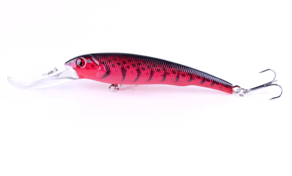 Новинка 1 шт. большая изогнутая приманка в виде гольяна для рыбной ловли жесткая