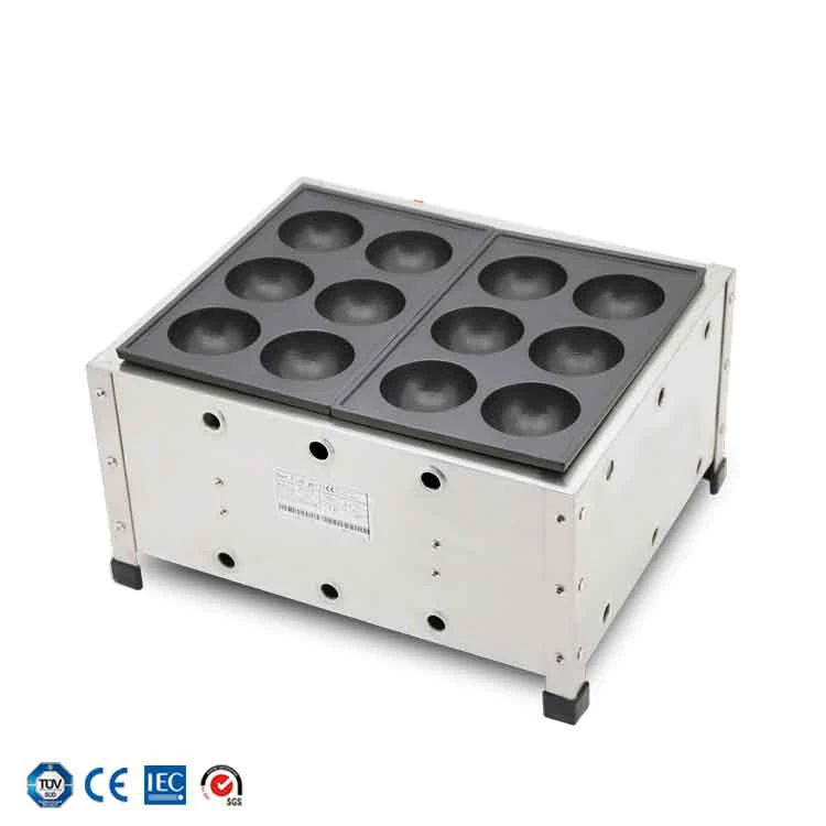 Снэк-машины сжигание сжиженной газовой бомбой пузырьковая вафельная машина 8 см