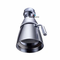 360 rotation 2 function chrome finished saveing water rainfall showerhead round shower head body sprayer jet ball connector