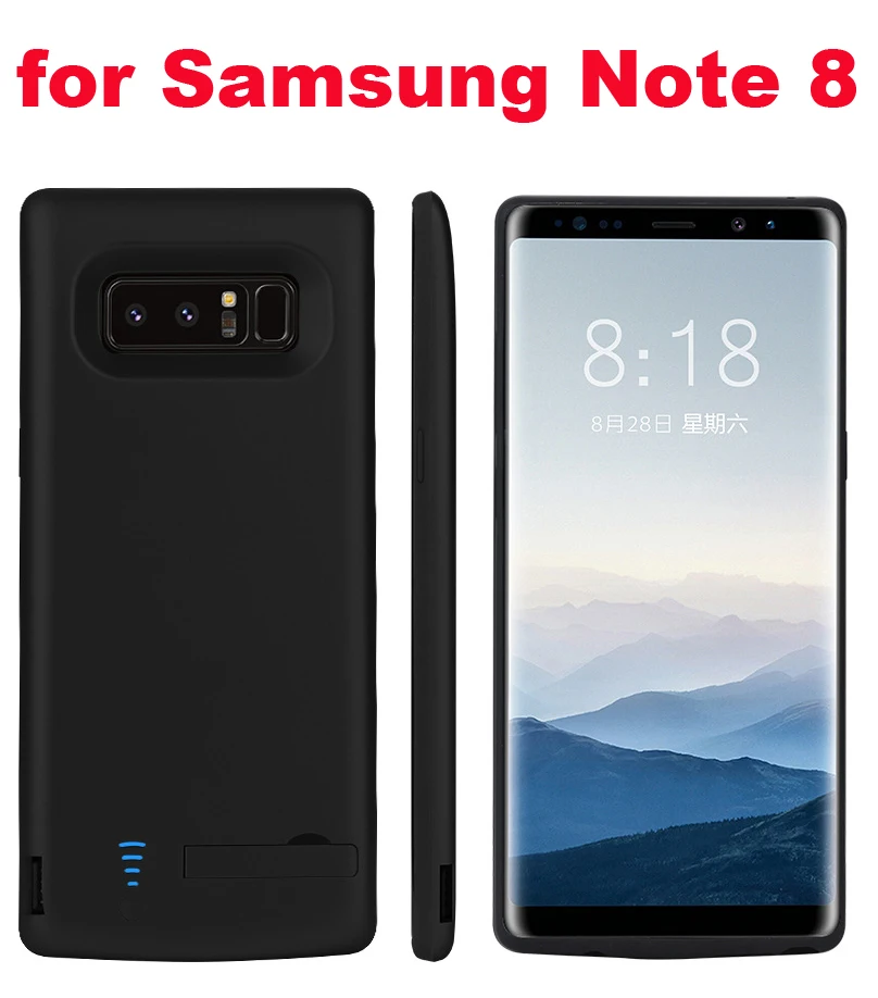 6500 мА/ч, внешний аккумулятор, зарядное устройство, чехол для samsung Galaxy Note 8, Зарядка телефона, внешний аккумулятор, чехол для samsung Note 9