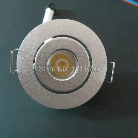 10 шт./лот мини светодиодный светильник 1 Вт потолочный в шкаф с серебряным