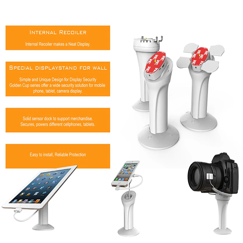 8 xwholesale розничный магазин мобильного телефона Anti-Theft дисплей Датчик Держатель с Мути-порты аварийной системы безопасности