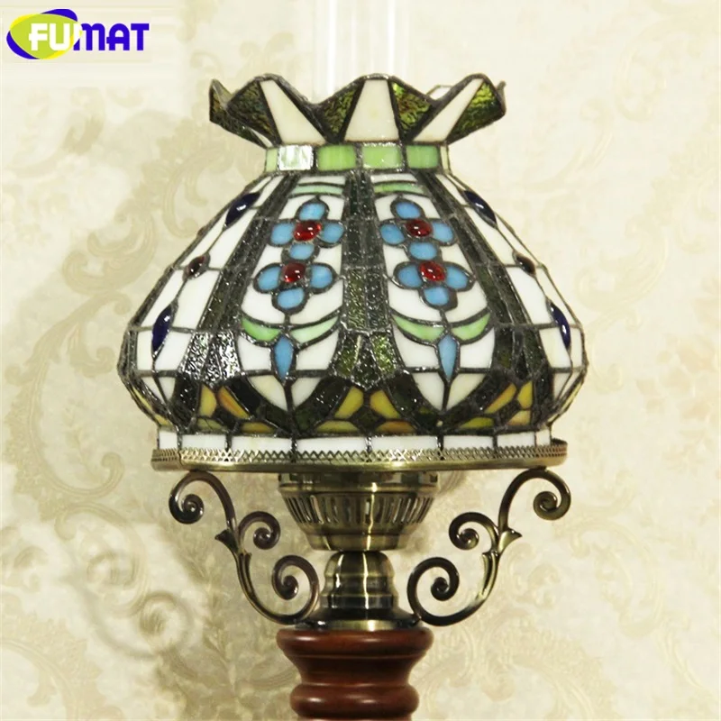Настольная лампа FUMAT из витража Тиффани декоративные керосиновые лампы в