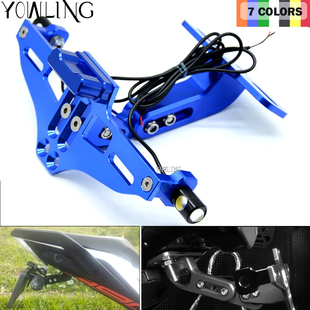 

For YAMAHA MT07 FZ07 MT 07 MT 09 MT-09 fz09 R1 R6 R3 Fender Eliminator Registration Plate Bracket License Plate Holder Light