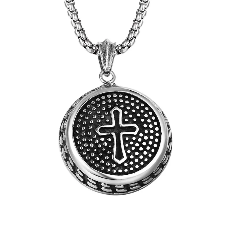 Stainless Steel Cross Crucifix Jesus Piece Pendant Necklace Men Chain Catholic Christian Jewelry Gifts | Украшения и аксессуары