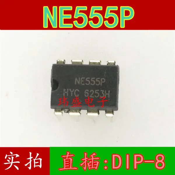 10 шт./лот NE555 NE555P NE555N DIP 8 в наличии|Интегральные схемы| |
