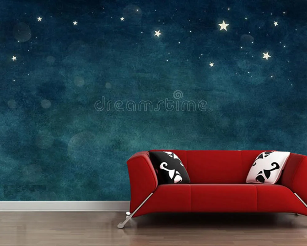 

Papel de parede Starry sky watercolor abstract 3d ceiling bar wallpaper mural,living room TV wall bedroom wall papers home decor