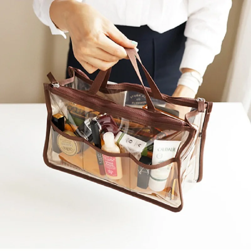 Новинка 2019 прозрачная косметичка из ПВХ дорожная женская Bolso Cosmetiquera Mujer UBM059 |