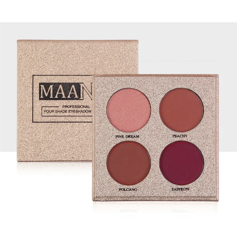 4 цвета desert rose eye shadow tray специальная Распродажа для девочек матовое стекло с