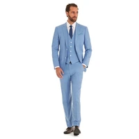 blue slim fit men groom suit tuxedos formal groomsmen wedding suits custom made c279