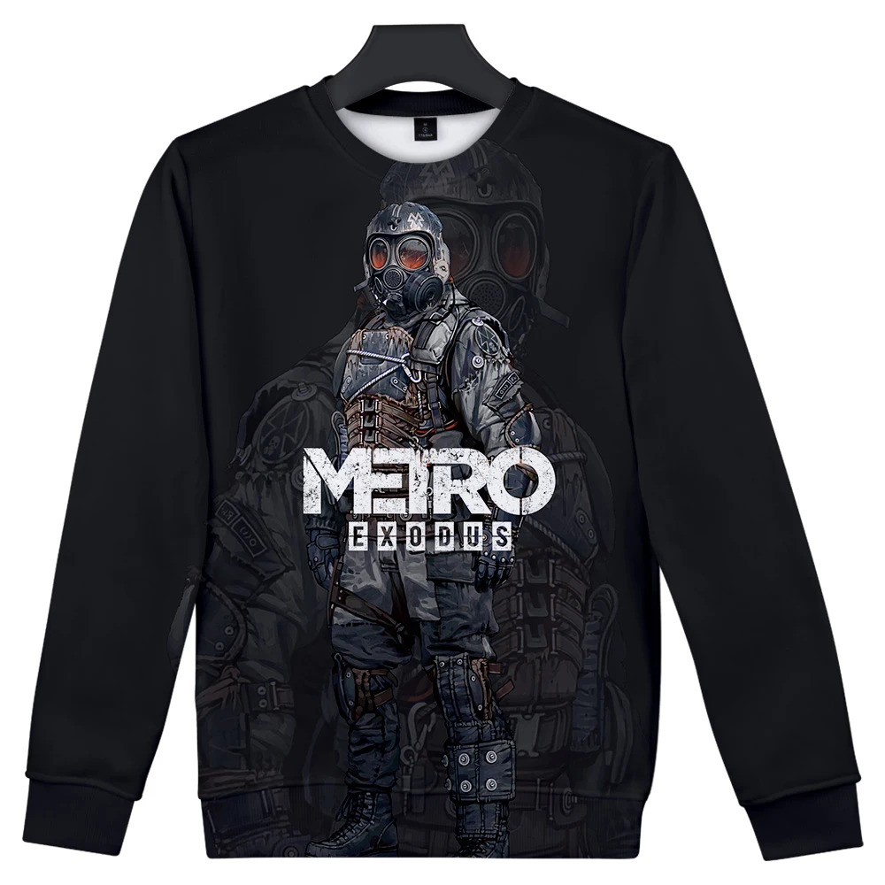 Свитшот Metro Exodus с 3D принтом и круглым вырезом для мужчин женщин Модный свитшот