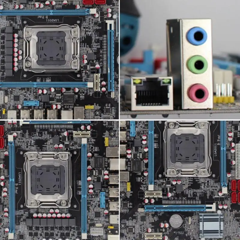 Intel X79 3.3c LGA 2011 материнская плата M блок питания ATX 32 ГБ 2 DDR3 1600 1333 МГц ECC REG Сервер USB 3 0