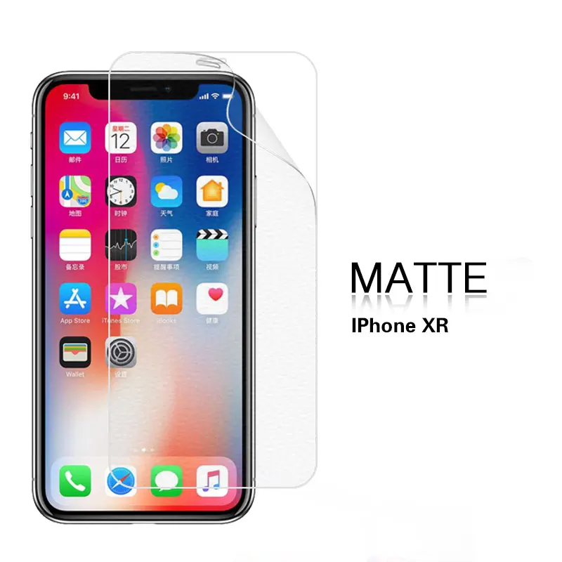 ЖК HD Прозрачная защитная глянцевая пленка для Iphone XR XS MAX с защитой от отпечатков