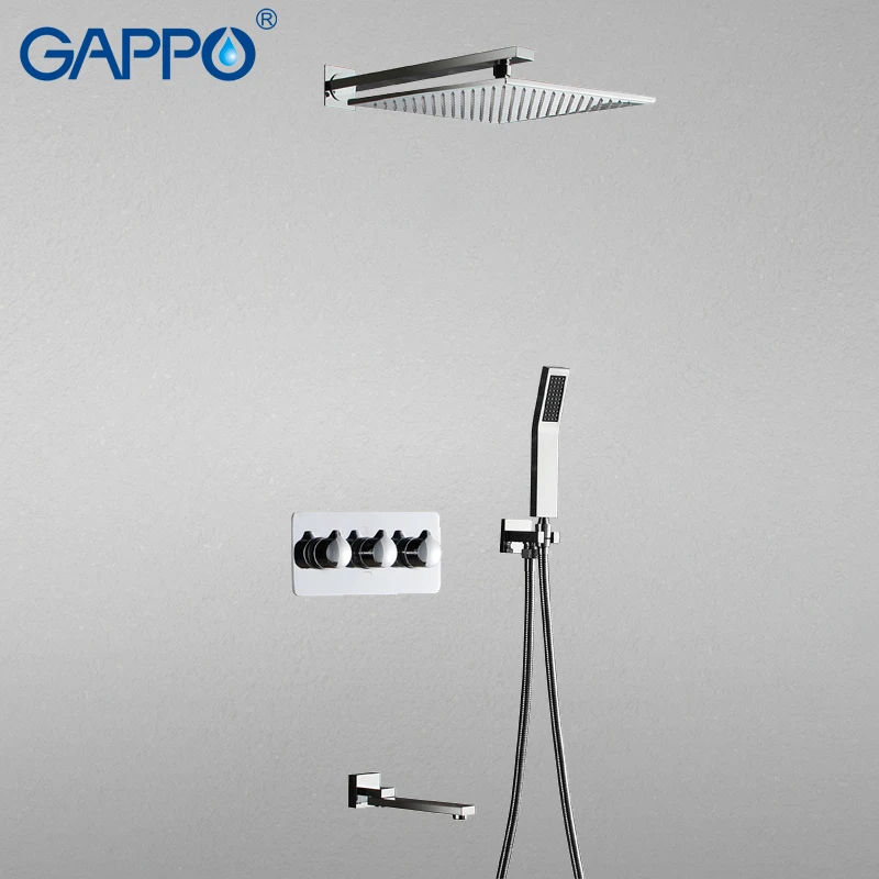 

GAPPO Y23808 wall mounted rainfall hower Faucets Concealed bathroom shower faucet tap bath waterfall tap