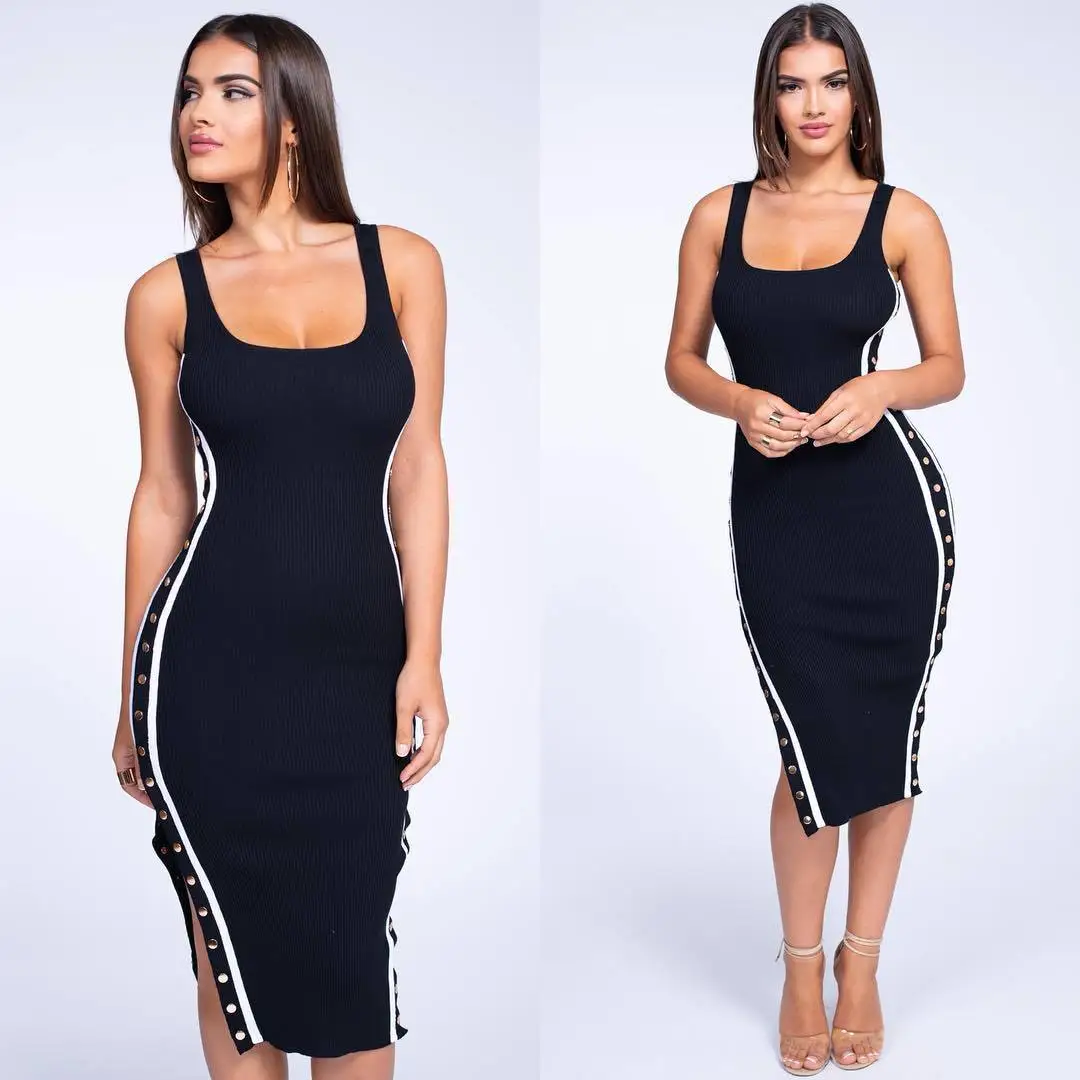 Сексуальное Бандажное женское платье повседневное с принтом es Vestidos | Женская