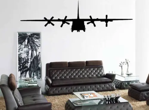C130 военная армия Наклейка на стену самолет для детской комнаты декор
