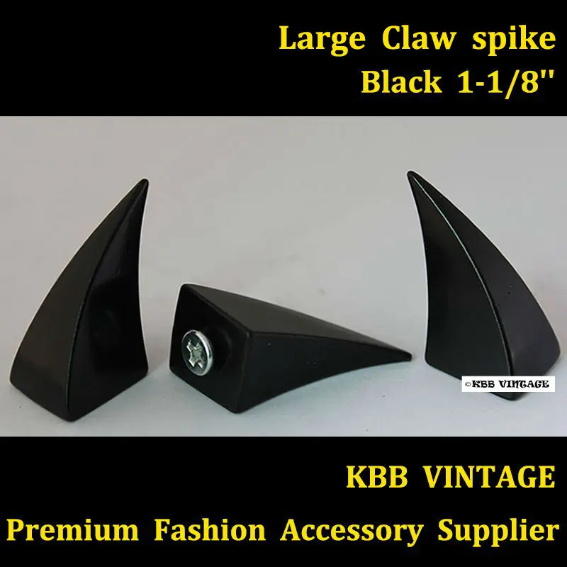 6 шт. большой черный дракон коготь шипы винты шпильки фотография|screwback studs|spike