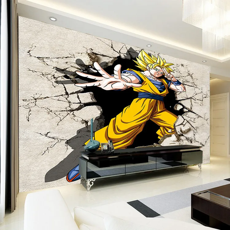 Dragon Ball фото обои 3D Аниме настенная фреска на заказ Мультяшные обои для мальчиков детская спальня гостиная настенная художественная комната Декор прихожая
