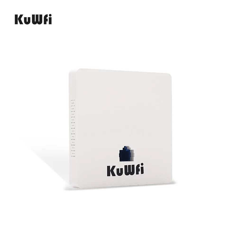 KuWFi 300 Мбит/с беспроводной маршрутизатор для помещений в стене беспроводная точка доступа беспроводной AP маршрутизатор Поддержка 20 пользователей