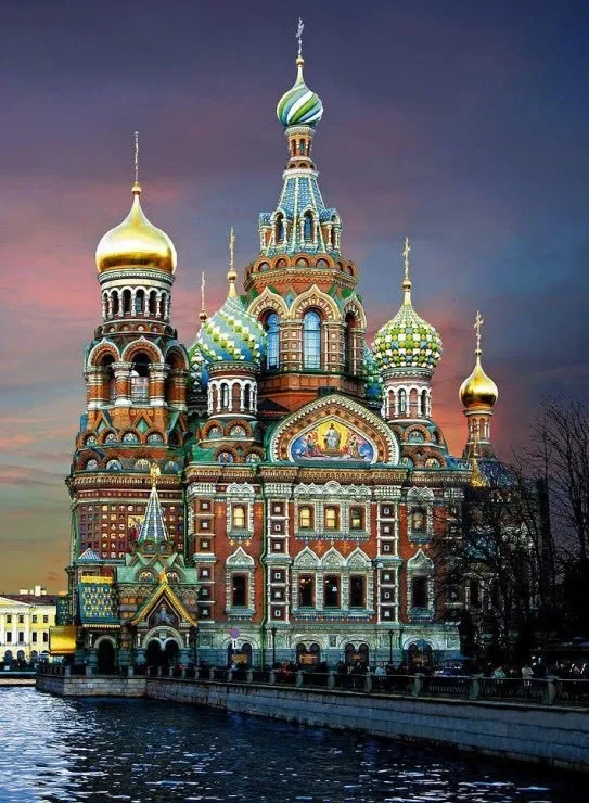 DIY 5D diamond Вышивка Алмазная мозаика "Храм Спаса на крови" рукоделие поделки алмазов картина