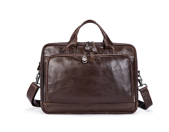 The new 2017 men business briefcase multifunctional handbag leather men's bags |
