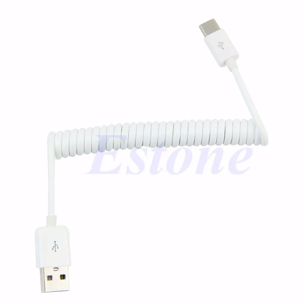 Черный/белый USB 3. 0 Type-C флуоресцентный спиральный штекер-штекер для Nokia N1 Macbook C26 |