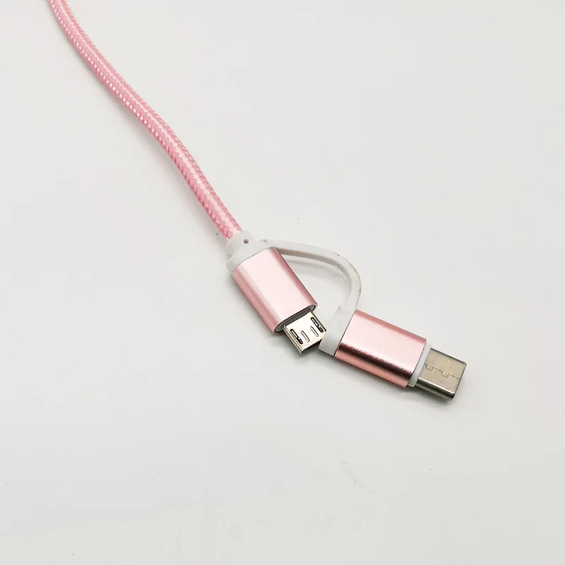 25 см Портативный micro usb type c короткий кабель 2 в 1 для huawei honor 8x10 9 lite play meizu Asus LG Lenovo