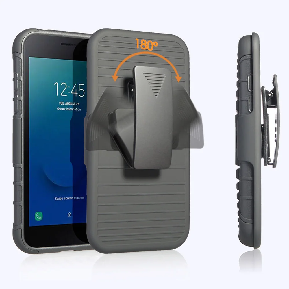 Magnetic Ring Stand Heavy Duty Hybrid Rugged Case Belt Clip Swivel Holster Anti Drop Cover For Samsung Galaxy J2 Core J260 J260F | Мобильные