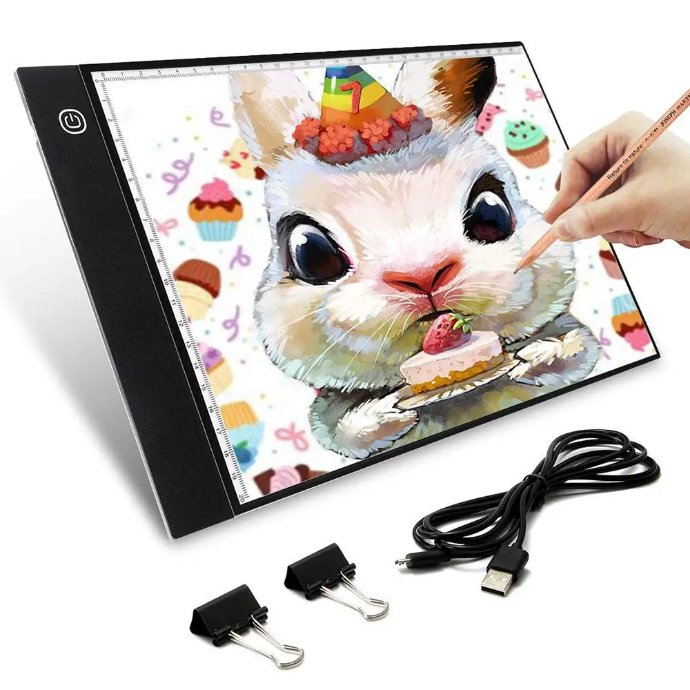 

A4 Digital Drawing Graphic Tablet LED Light Box Tracing Copy Board Painting Writing Table Three-level Stepless Dimming