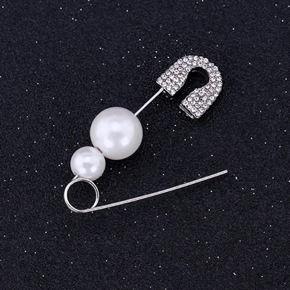 1 шт. уникальные серьги гвоздики в стиле панк со стразами и жемчугом Винтажная