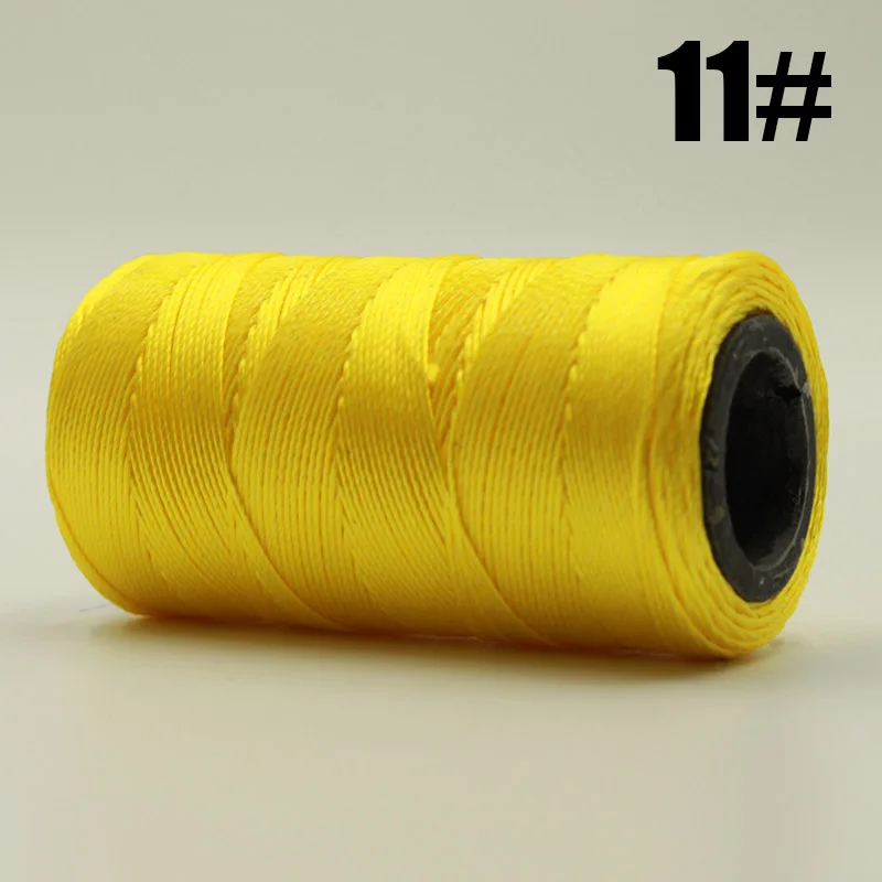NO.11 1 рулон, цветная полиэфирная нить для шитья, кожаная вощеная нить для вышивки крестиком, шнур, кожаная нить, нить для шитья своими руками - Цвет: NO.11