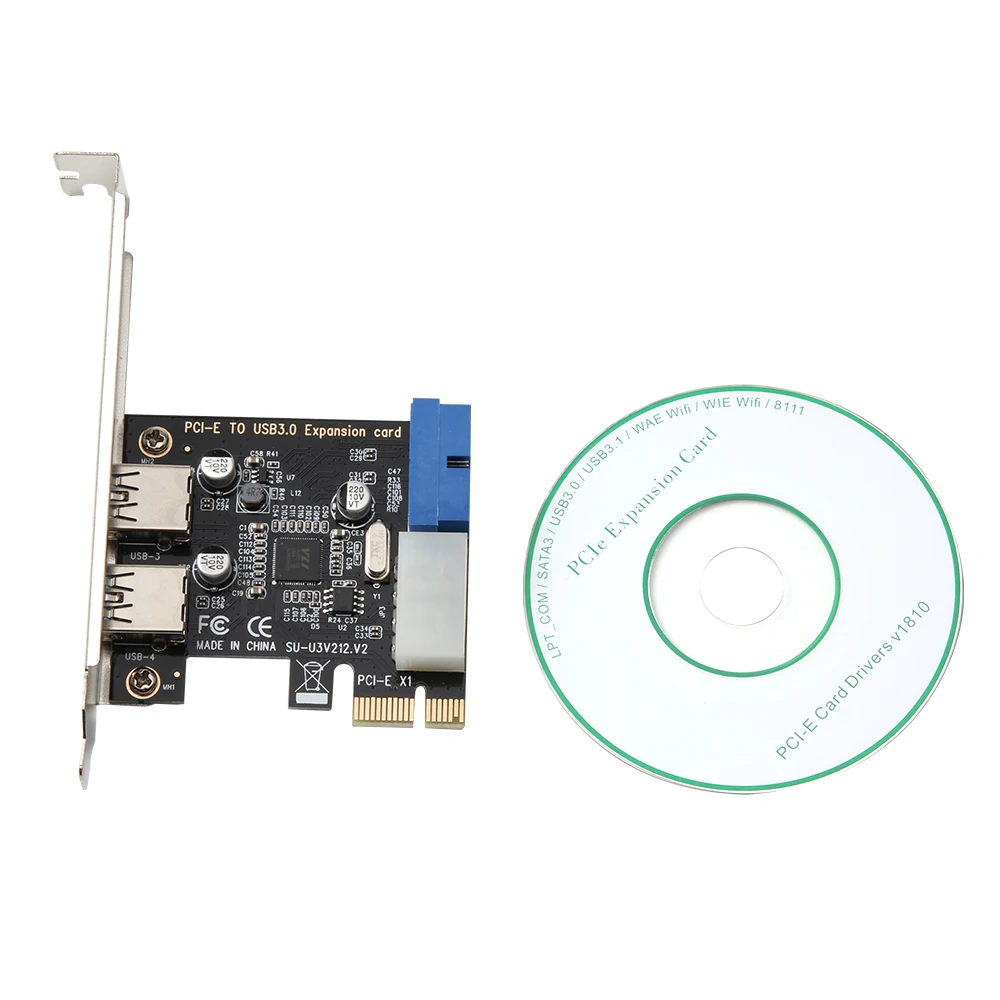 Компьютерная шина PCI-E карта расширенной памяти 19-Pin конвертер Внешний USB 3 0 карты