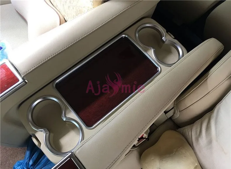 Chrome Car Styling Water Cup Holder Overlay Trim Garnish Panel For Toyota Alphard VELLFIRE 30 2016-2019 Accessories | Автомобили и