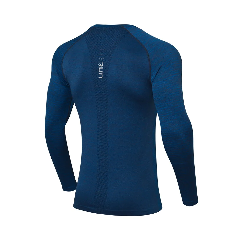 Мужская футболка с длинными рукавами Li Ning облегающая бесшовная Спортивная из