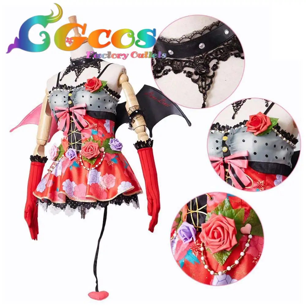 CGCOS Бесплатная доставка Косплей Костюм любовь живой дьявол демон Tojo костюм