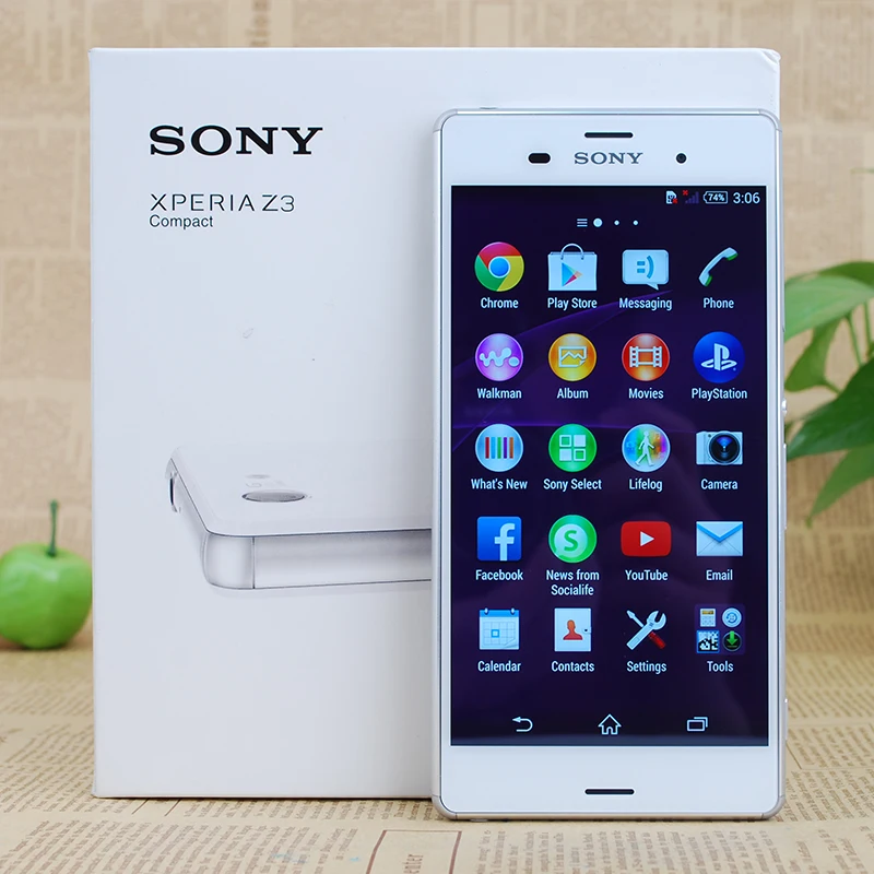 Оригинальный разблокированный Sony Xperia Z3 Mini D5803 мобильный телефон 2 Гб ОЗУ 16 ПЗУ 4G LTE