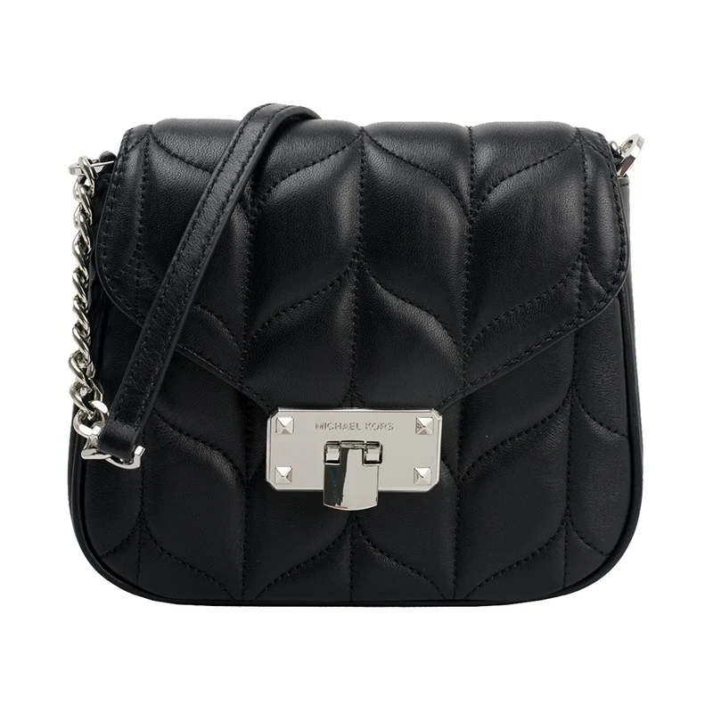 Сумка с клапаном MICHAEL KORS Damen Tasche SM SHLDR Leder PEYTON schwarz 35S9SP6C1L | Багаж и сумки