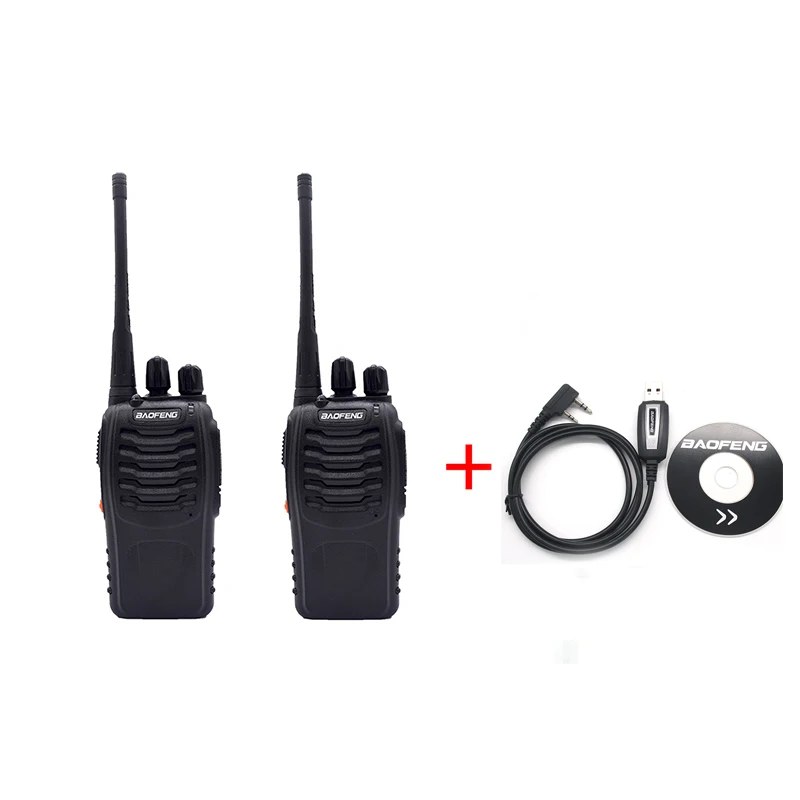 2 шт. Baofeng BF-888S портативная рация BF888s 16CH UHF 400-470MHz BF 888S Comunicador передатчик приемопередатчик Baofeng - Цвет: Option3